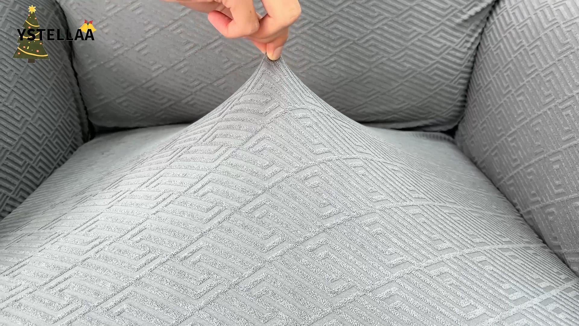 Copridivano Reclinabile a 1 Posto, 4 Pezzi in Microfibra Elasticizzato Componibile Divano Fodera Morbida in Pile 1 Posto, Lavabile con Elastico per