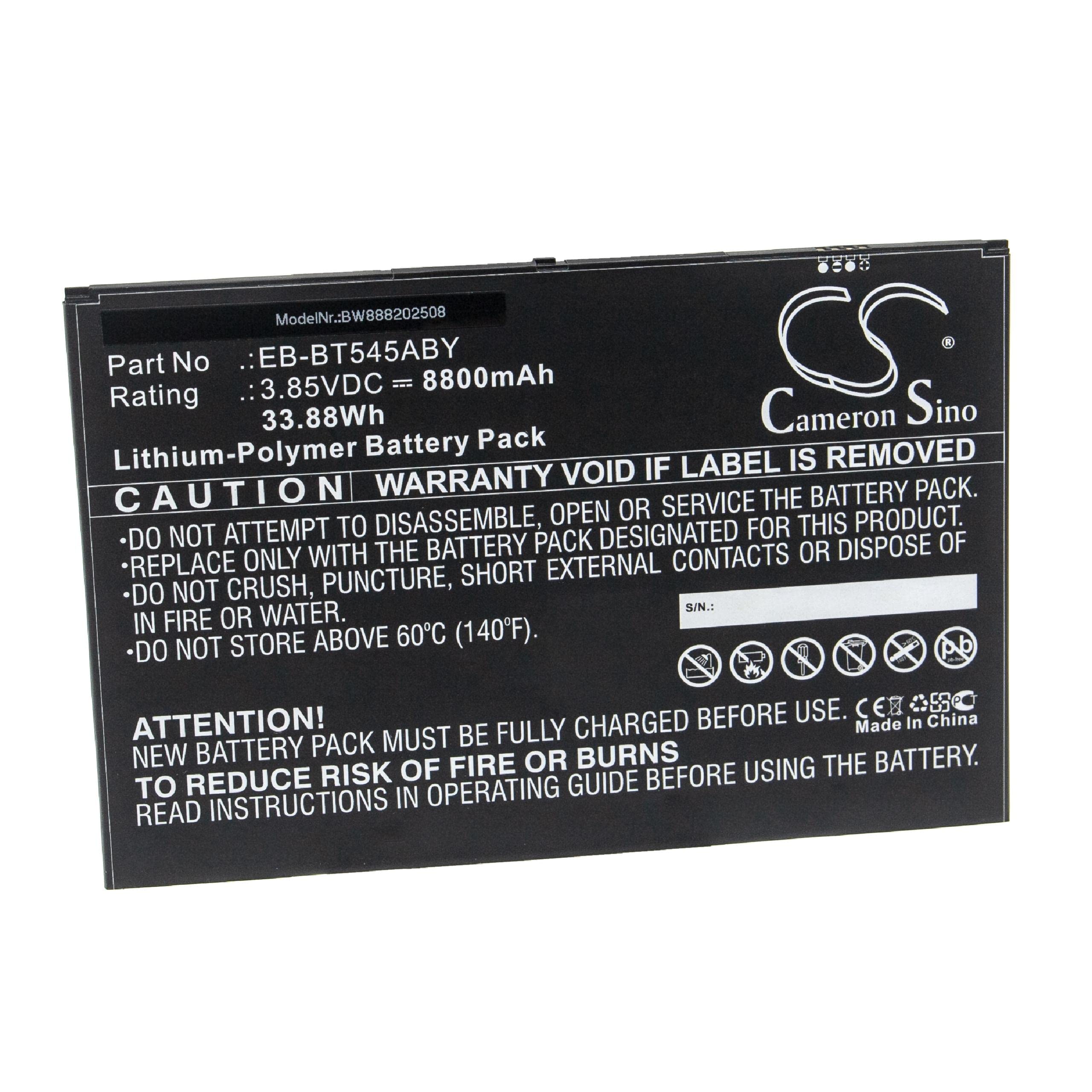 vhbw Bateria kompatybilna z Samsung Galaxy Tab Active Pro 10.1 SM-T540 8800 mAh 3,85 V Li-Poly