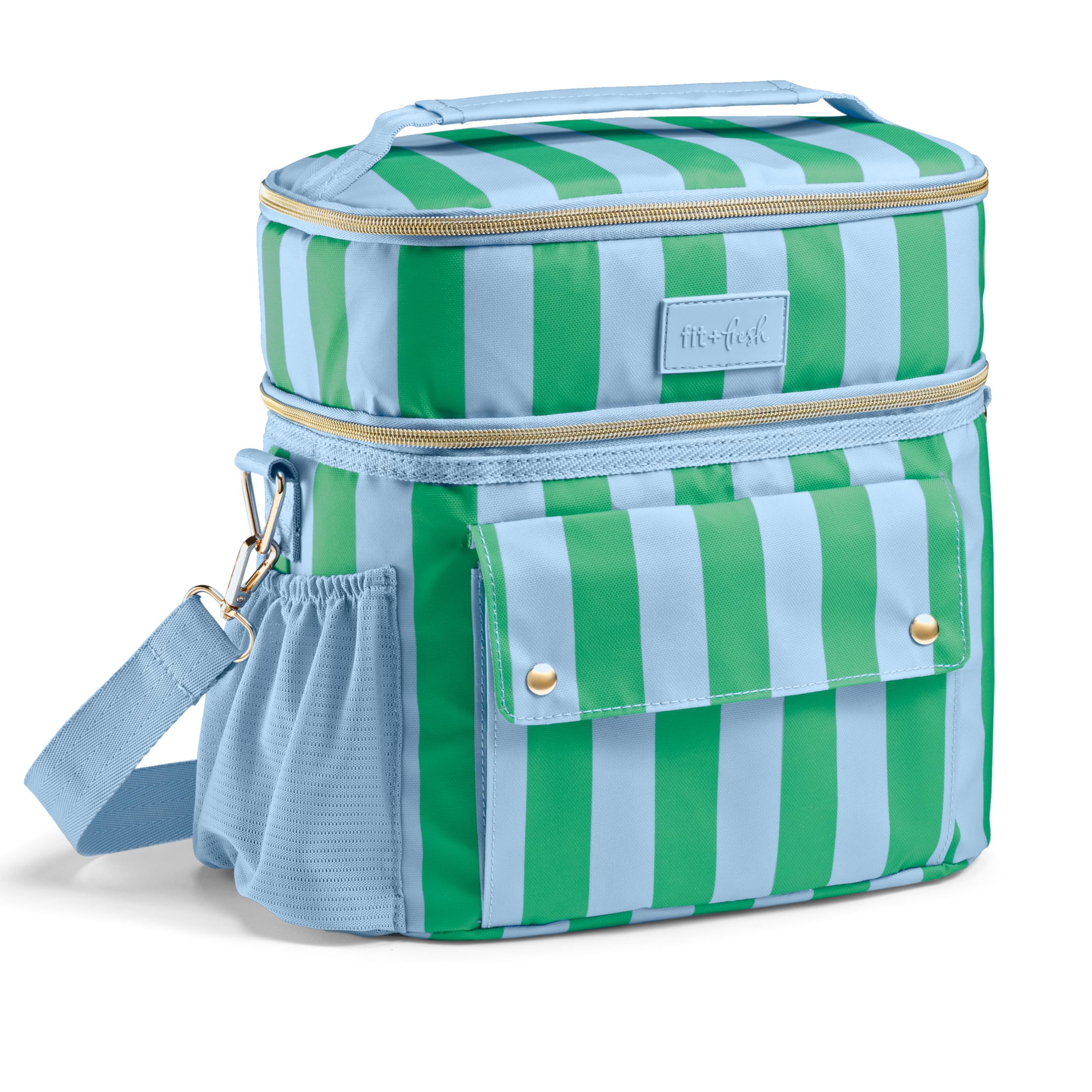 Fit & Fresh Sidekick Dual Compartment Insulated Soft Cooler Bag & Lunch Box