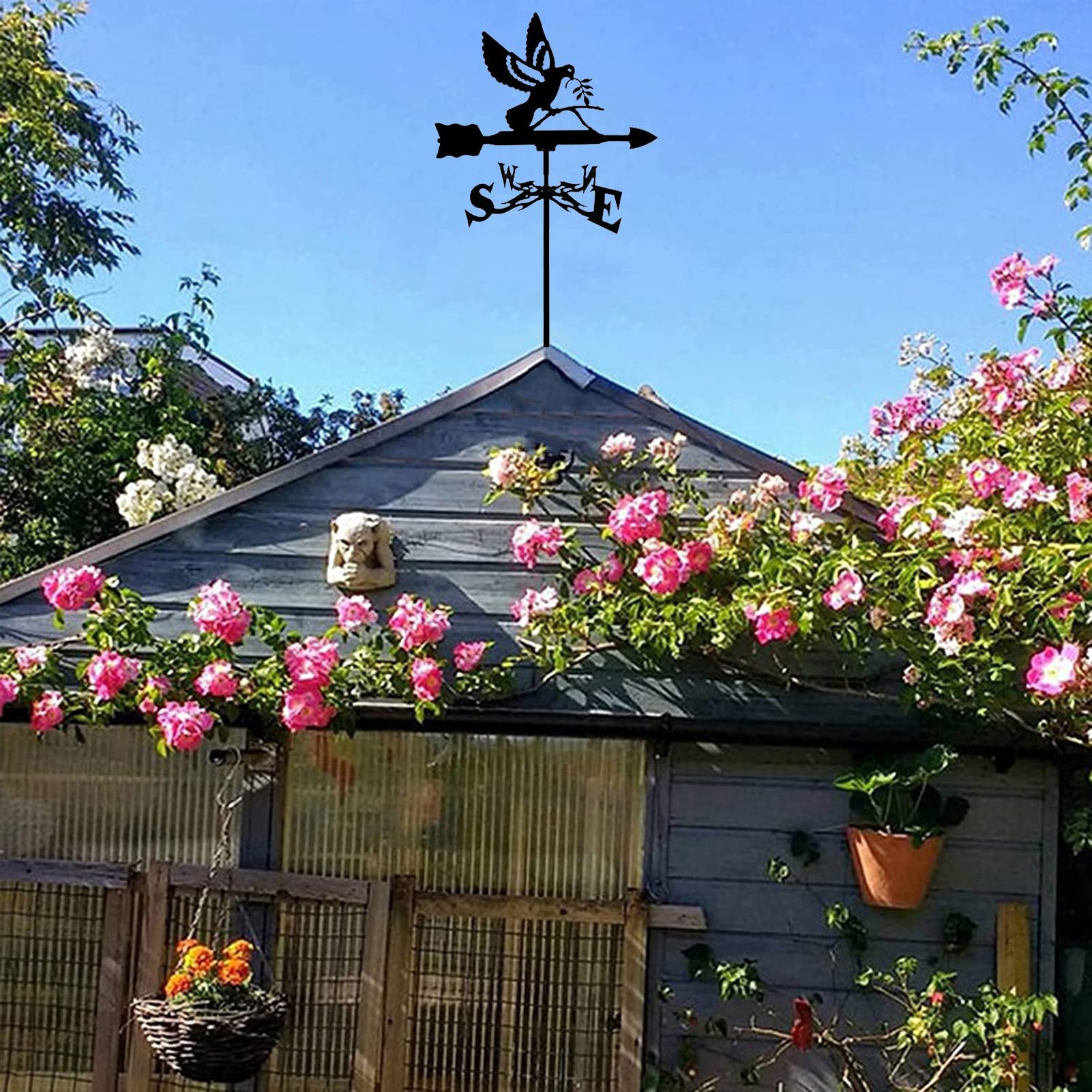 EICOFF Wetterfahne Mit Fuchs-Design - Windrichtungsanzeiger Für Garten & Hof