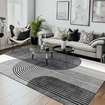 Latte Dizayn Sare Desenli Kadife Pamuk Tabanlı Yıkanabilen Kaydırmaz Antibakteriyel Salon Halısı 80x150
