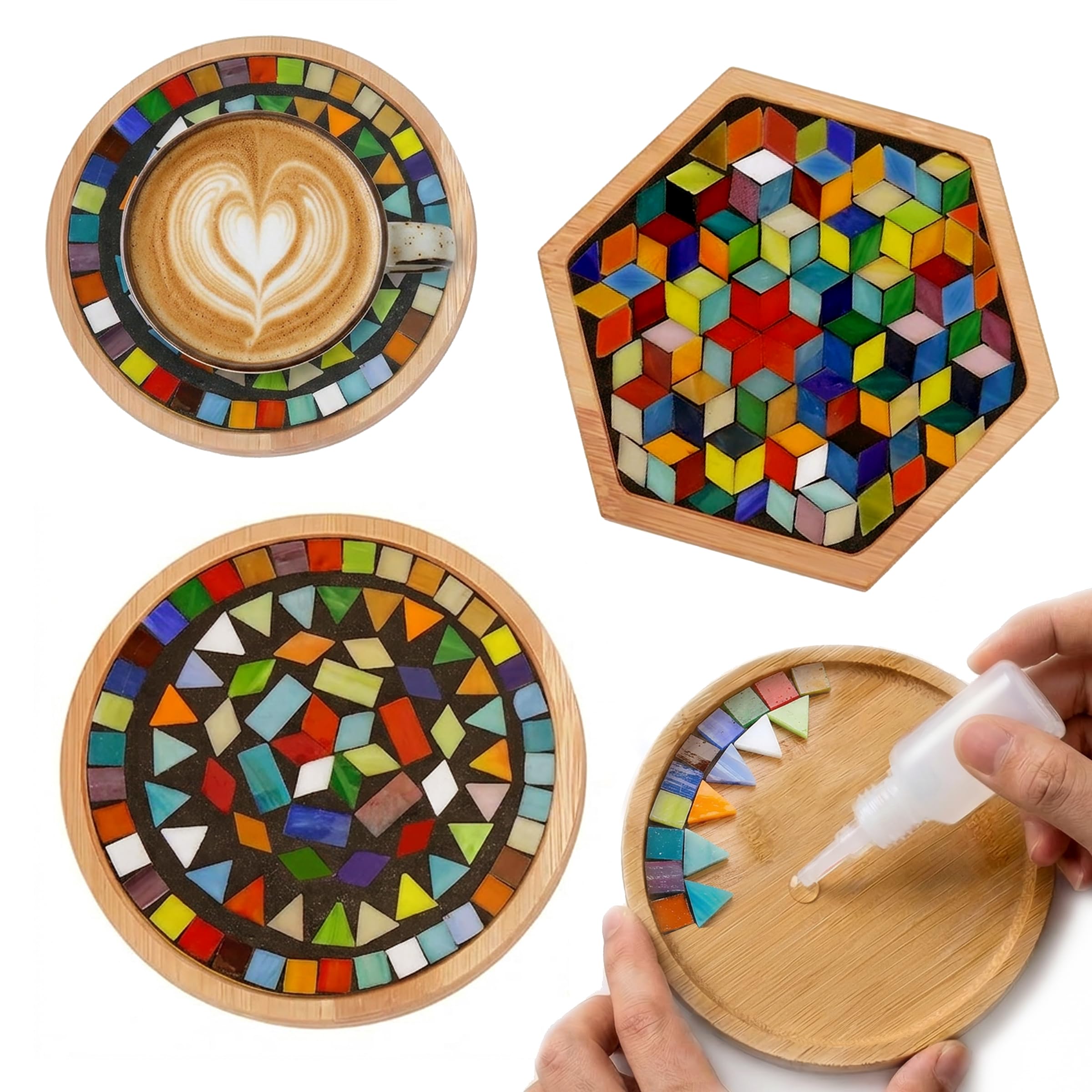 Amazon.com: Nuyoach DIY Mosaic Tiles Crafts Kits for Adults, Mixed