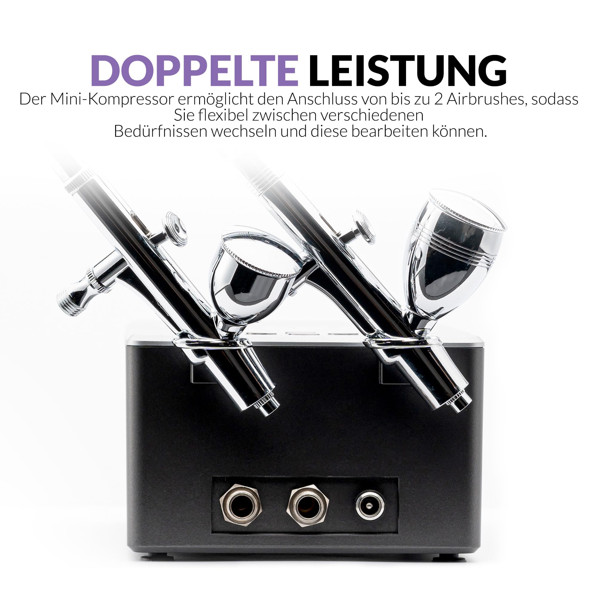 Gaahleri Ambition Serie GTS-06 Airbrush-Set mit Luftkompressor und Luftkontrolle