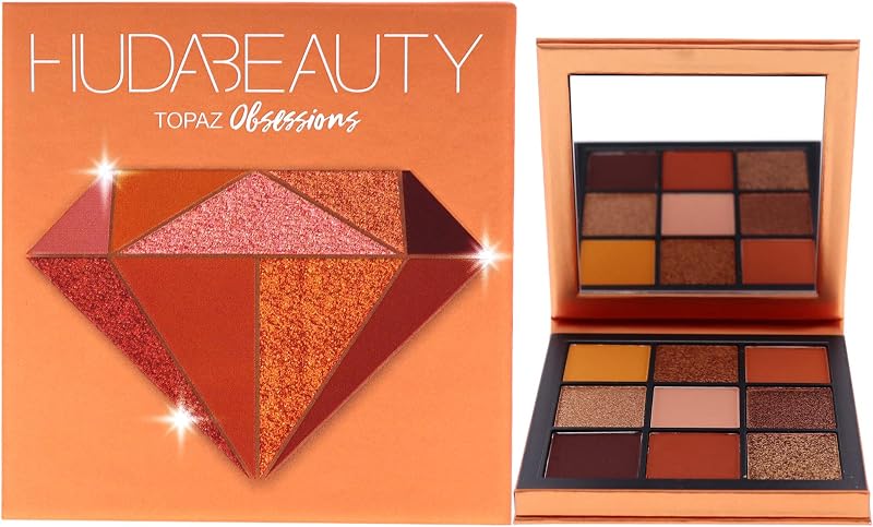 Paleta de sombras de ojos Huda Beauty Obsessions - Topaz Women Eye Shadow 0.04 oz, polvo