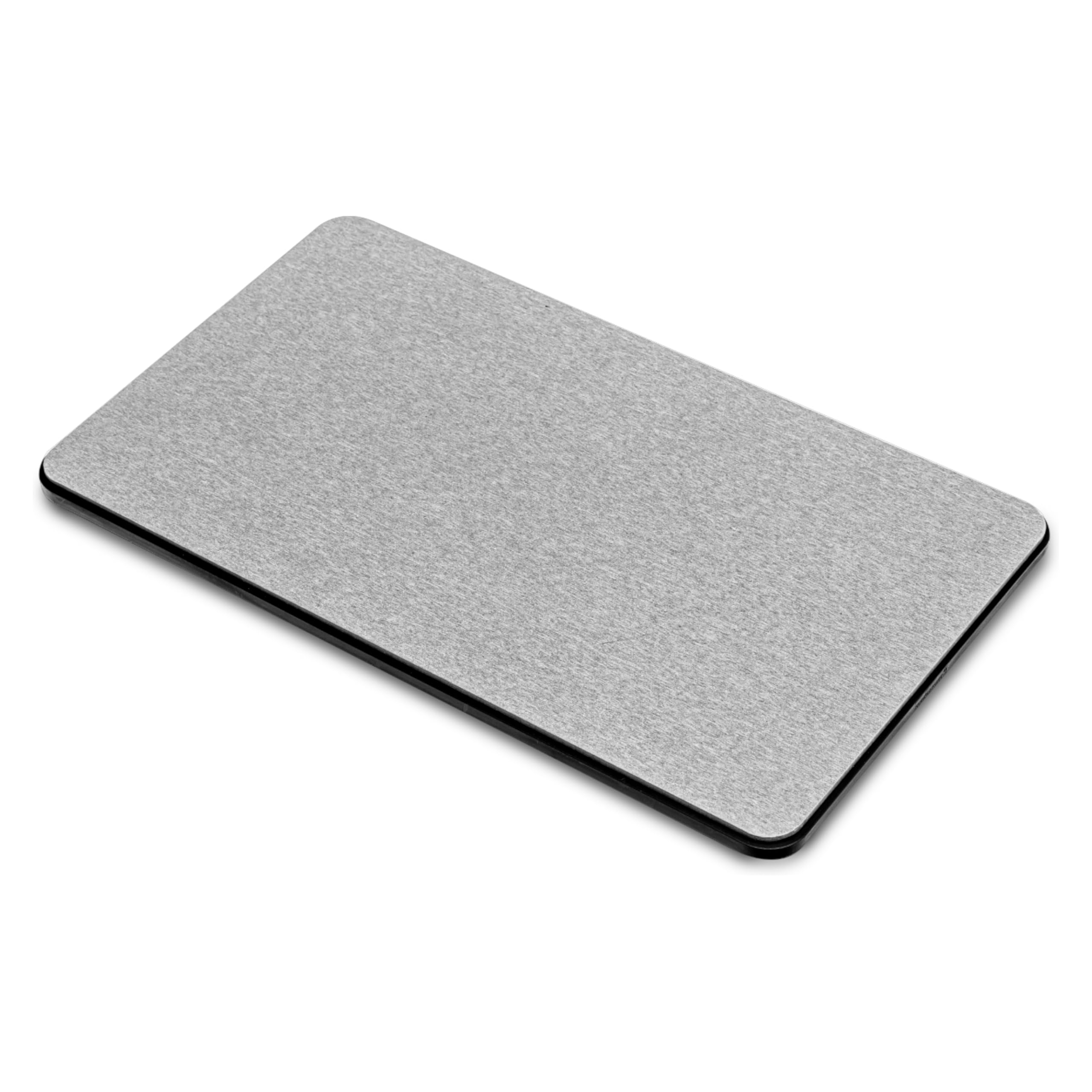 Madesmart Drying Stone Dish Drying Mat with Nonslip Base, Mineral-Based Dish Mat for Kitchen Counters, Carbon