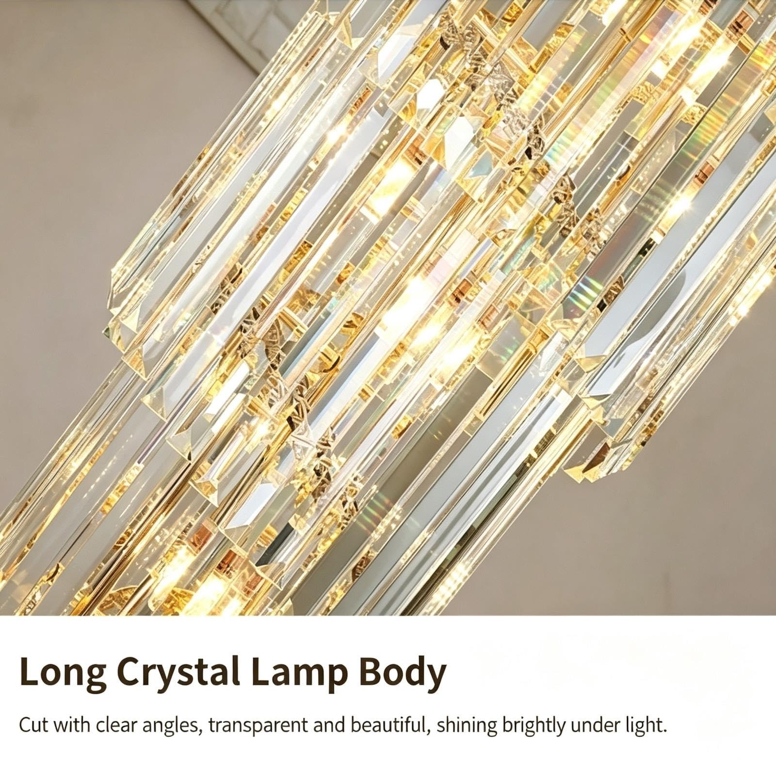 Lampadario Cristallo, Altezza Regolabile for Scale