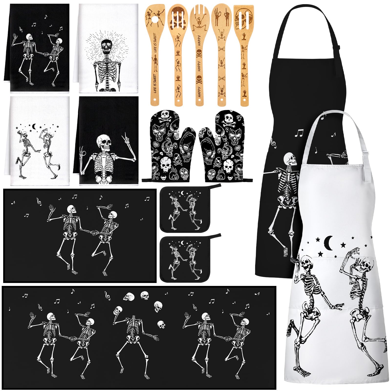 Thanksgiving Kitchen Decor Set - 17 Pcs -23