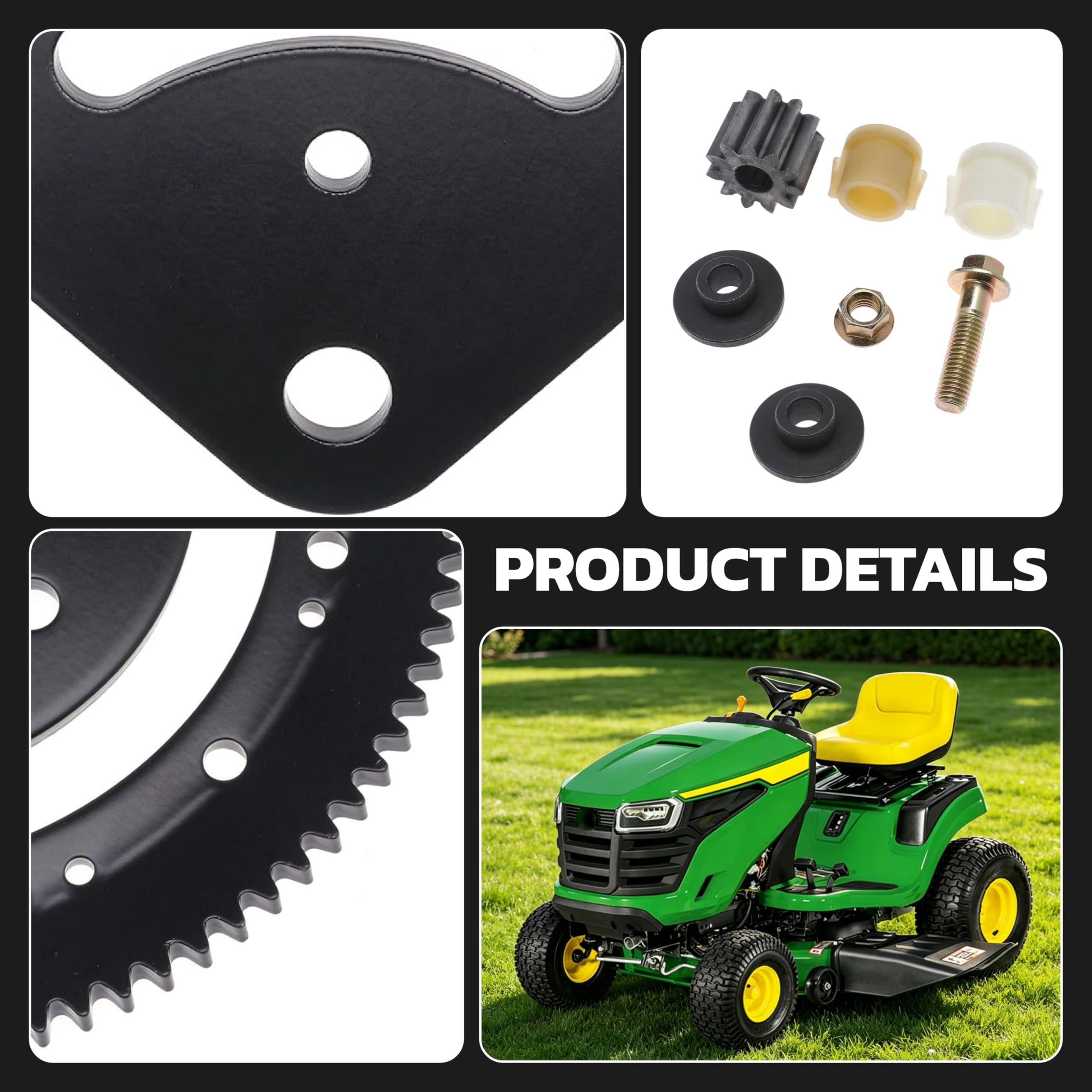 Pignon de direction pour John Deere LA100 LA102 LA105 LA115 LA125 LA130 LA135 LA140 LA145 LA150 LA155 LA165 LA175 Remplace GX21924BLE GX20053 GX2005. 4 GX21994