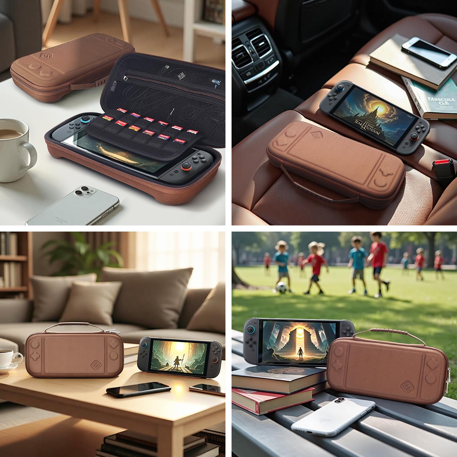 sisma Funda Delgada Compatible con Nintendo Switch 2 - Estuche Protector para Guardar y Proteger Consola Switch2 y Accesorios - Bolsa de Transporte — view 3