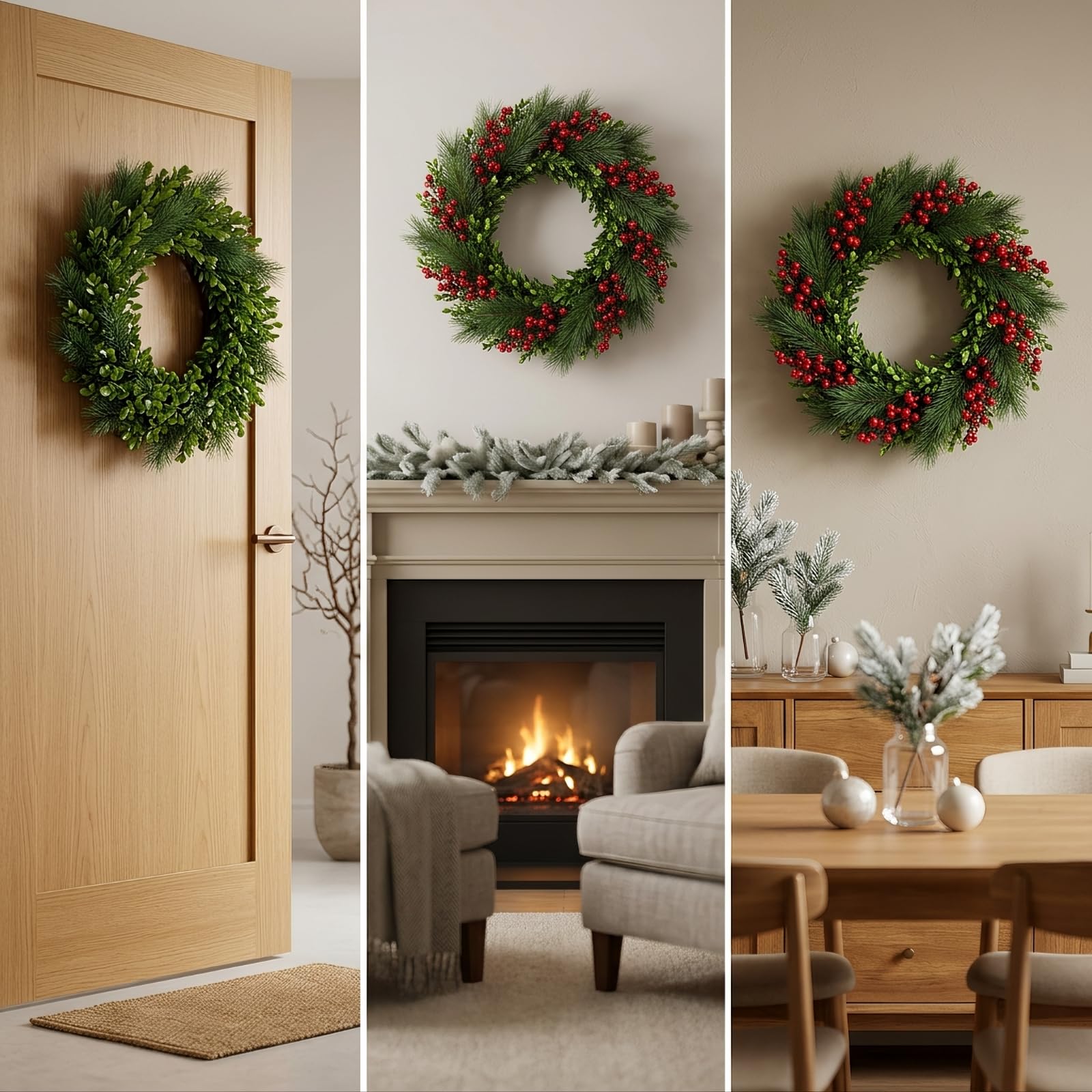 Künstlich Weihnachtskranz, Style to 1, 45 cm