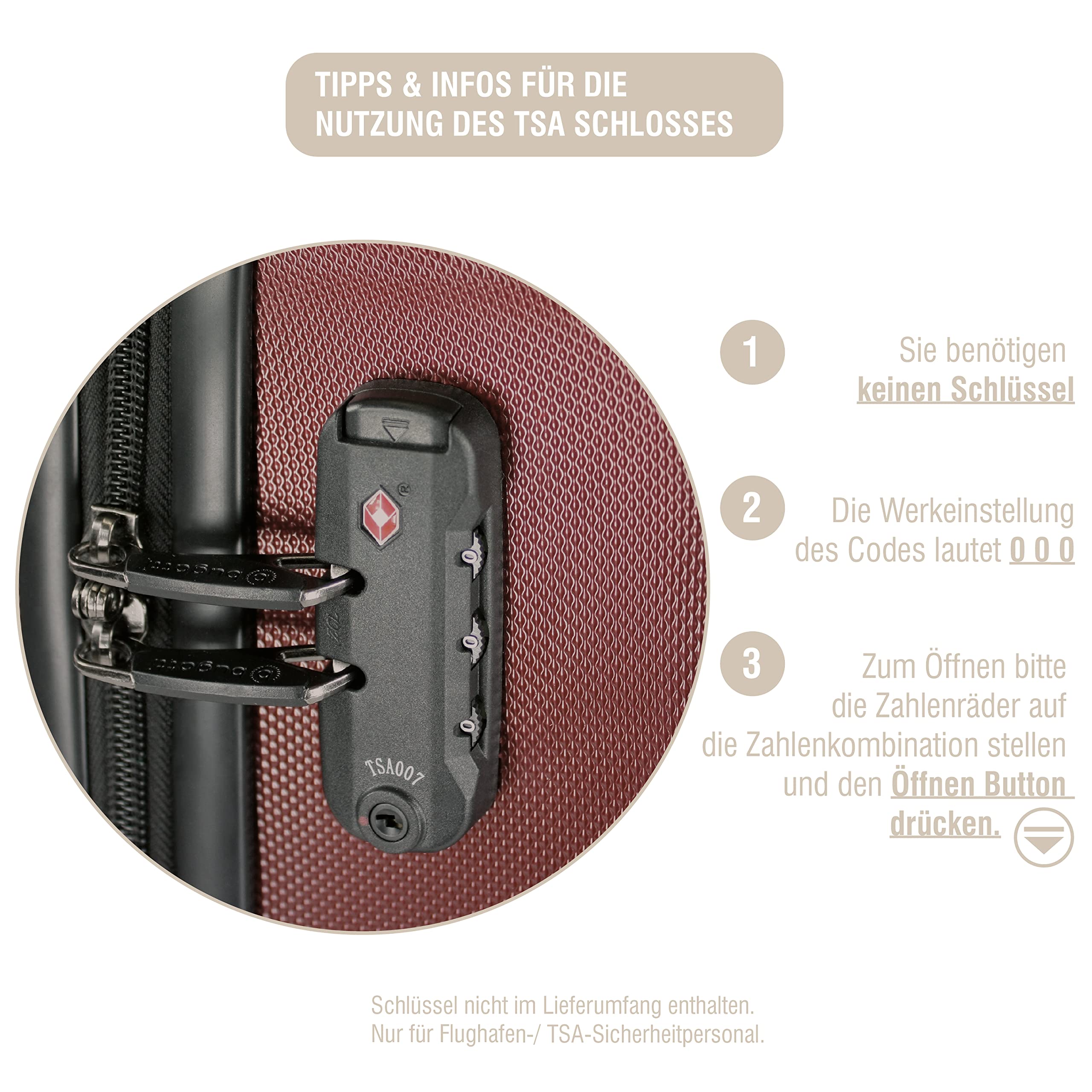 bugatti Galatea valigia rigida 55x38x23,5 cm - 38L, 4 ruote con chiusura a combinazione TSA, rosso