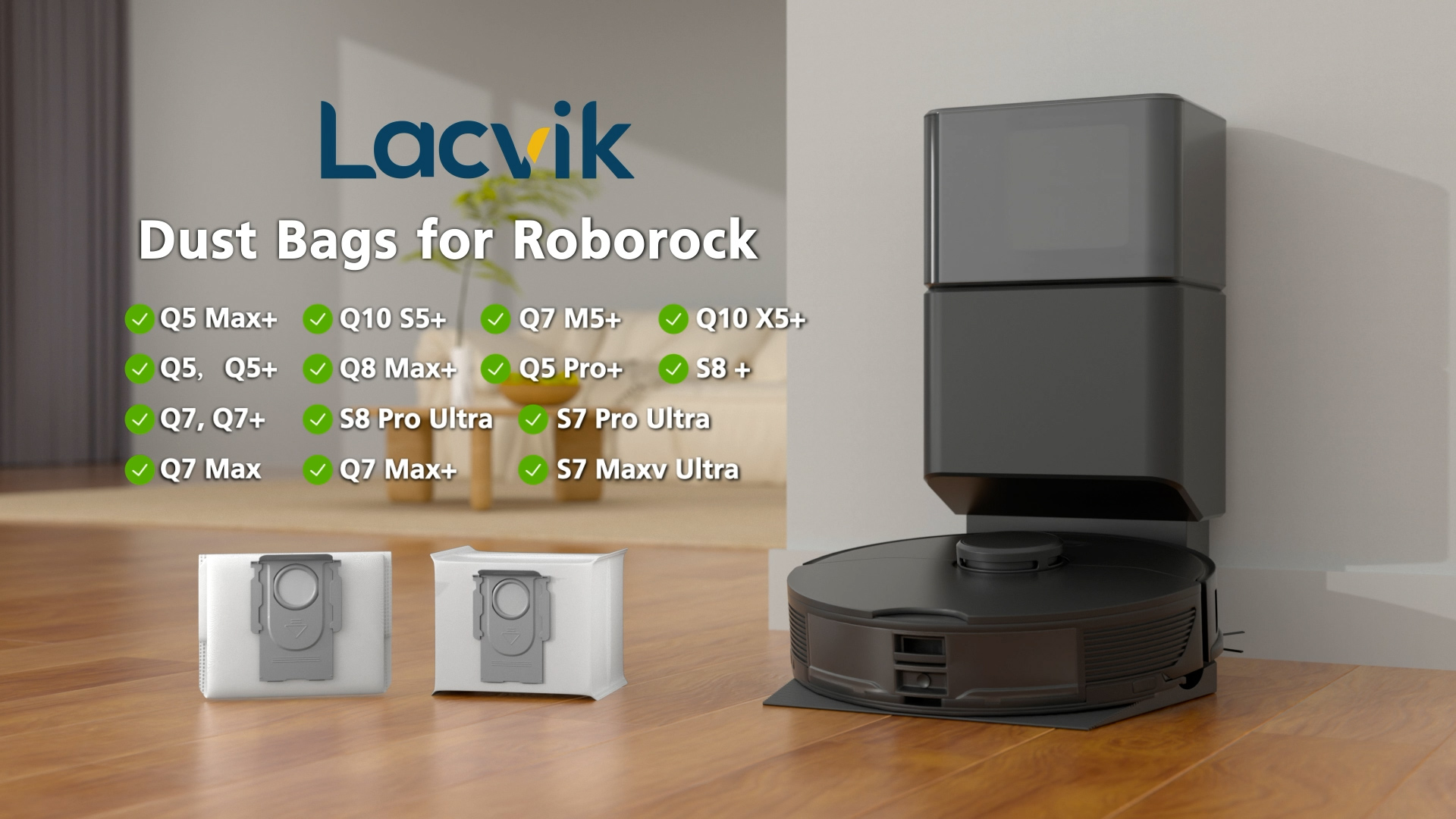 Amazon.com: 16 Packs Q10 Q7 Q5 Bag Replacement for Roborock Q10