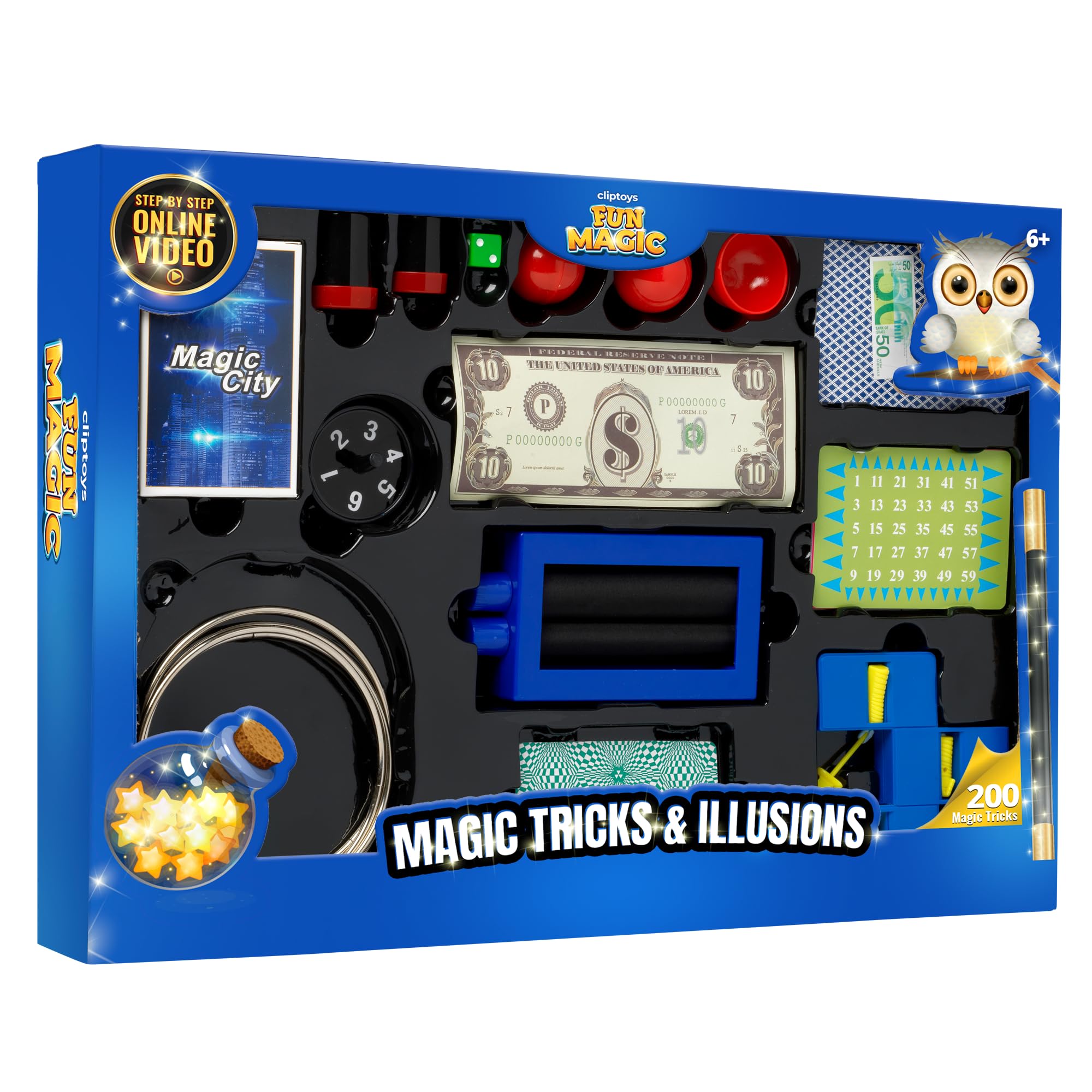 Peterkin80234 Magic Tricks & Illusions Set, Blue