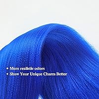 Vista 5 de Cabello trenzado azul preestirado morado preestirado hipoalergénico no tóxico trenzado extensiones de cabello Ez trenzado trenzado trenzado sin