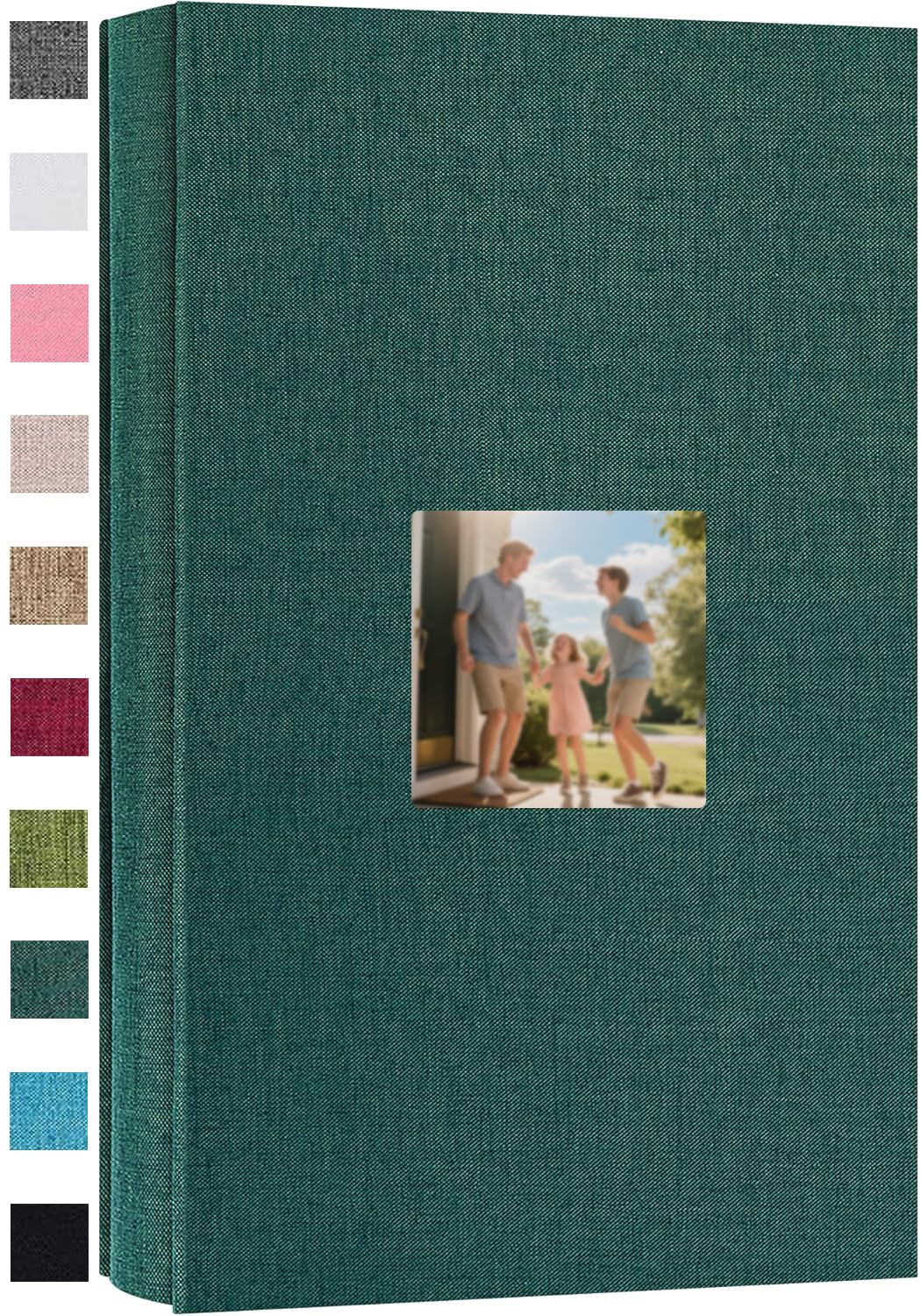 Ponping Photo Album 6x4 300 Photos Linen Cover Picture Photo Book for Family Wedding Anniversary Baby Vacation