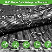 Vista 5 de AKEfit Cubierta de almacenamiento de neumáticos, cubierta de neumáticos de temporada, bolsa de almacenamiento impermeable para neumáticos