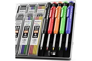 Nicpro 5 Pack Carpenter Pencils, Heavy-Duty Construction Pencils