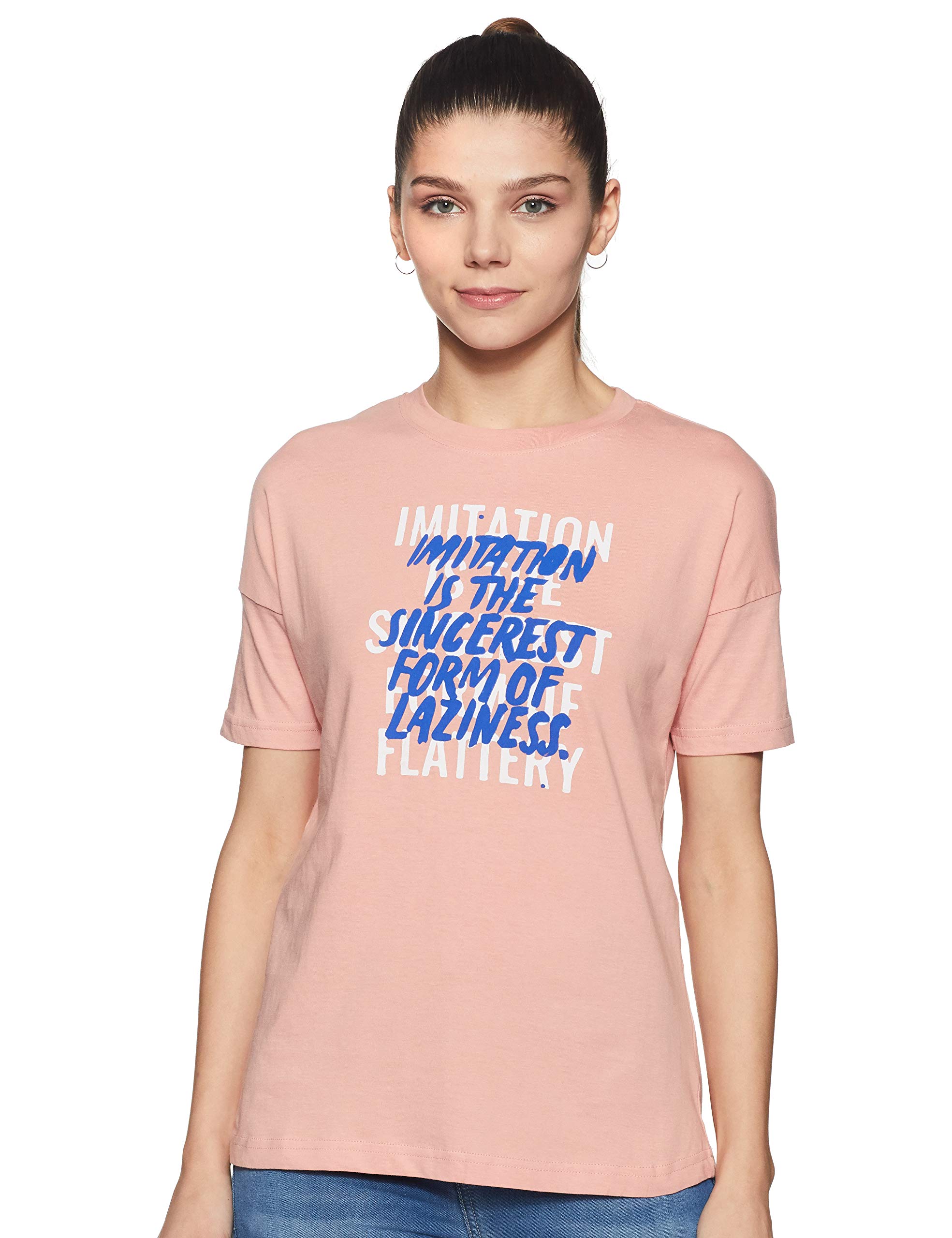 ABOF Women's Plain Regular fit T-Shirt