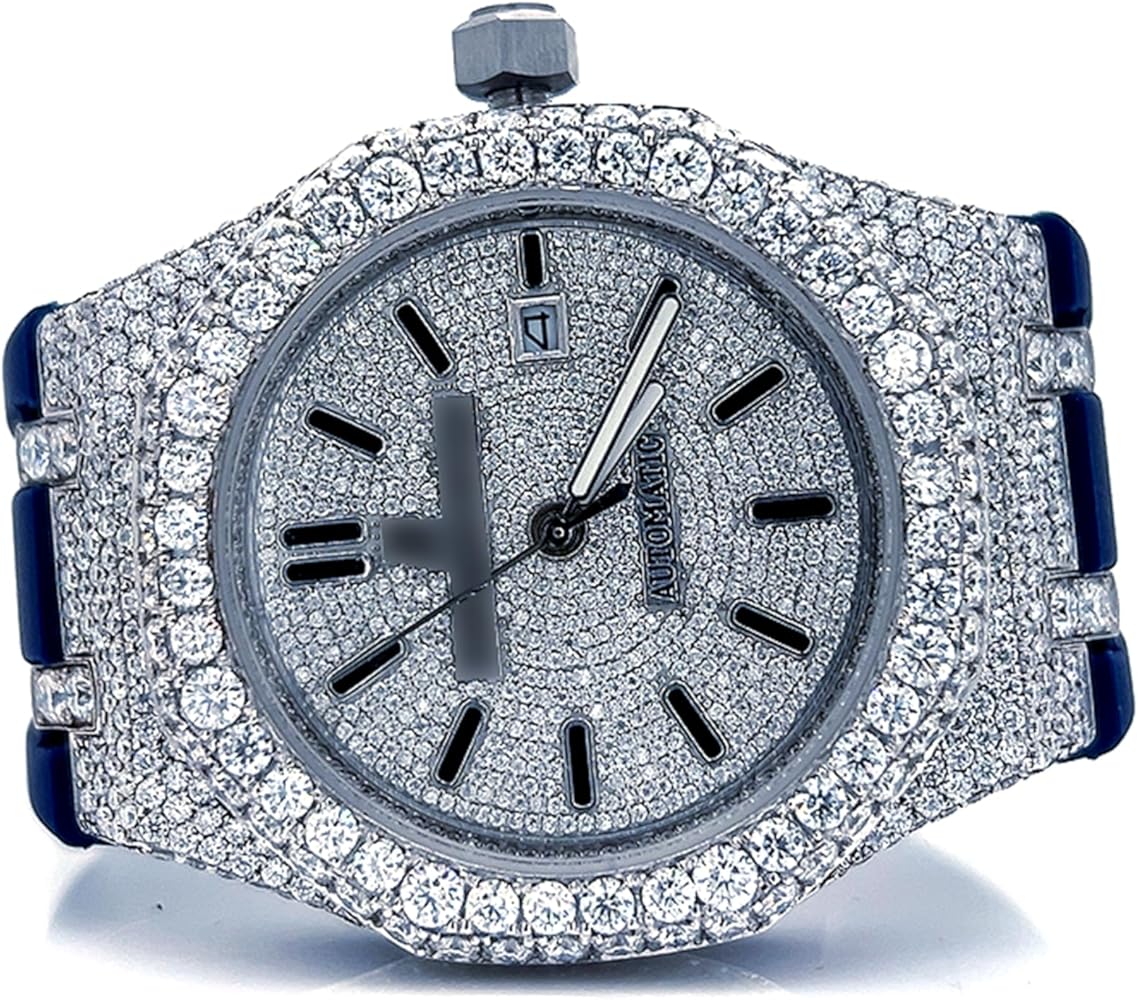 Amazon.com: BENIYAZ Luxury Moissanite Diamond Iced Out Watch Amazon.com: BENIYAZ Luxury Moissanite Diamond Iced Out Watch