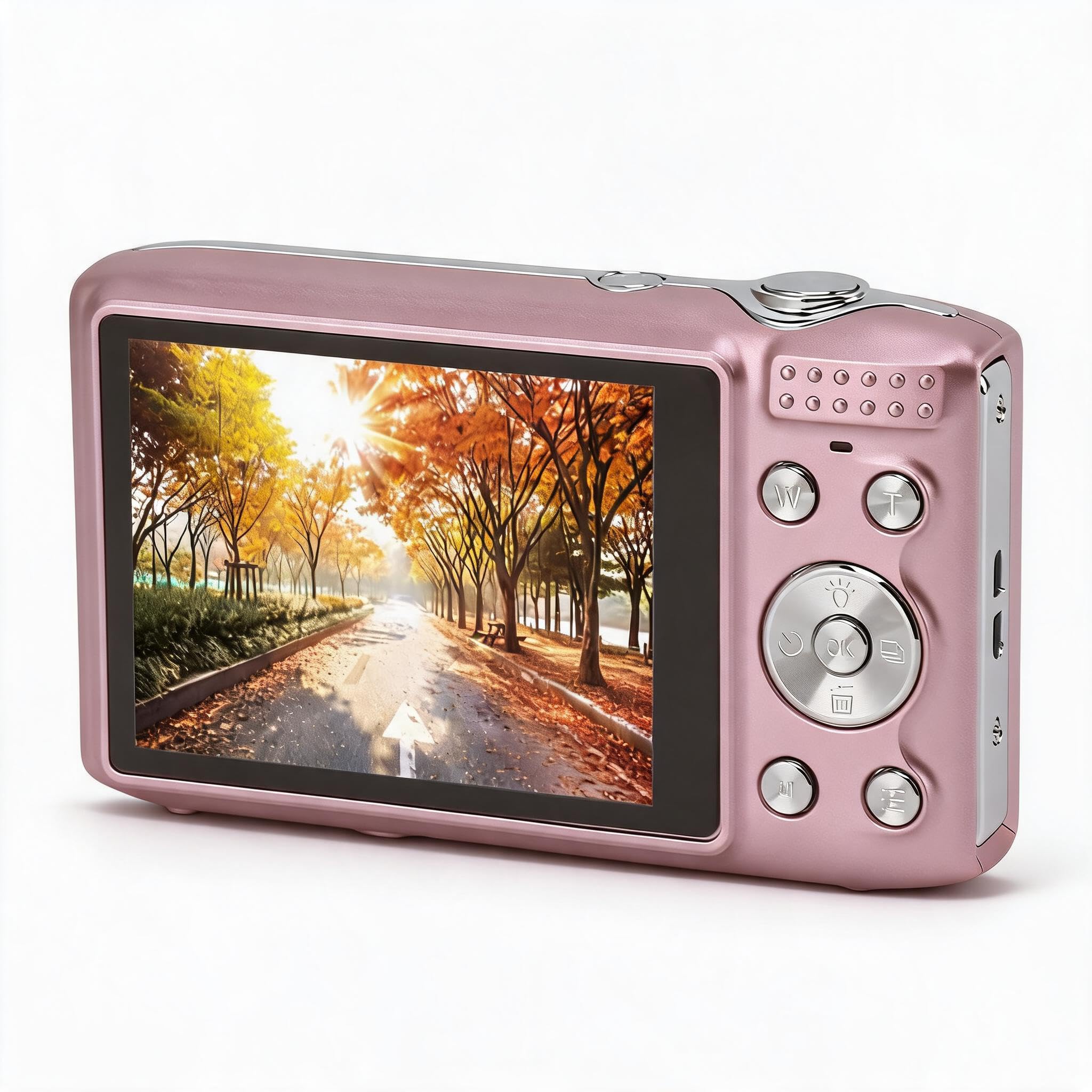 Digital Camera, FHD 1080P Digital Point and Shoot Camera for Kids Teens, 2.88 Inch Screen 58MP 16X Zoom Auto Focus Digital Zoom Camera for Travel Party (Pink)-image-13