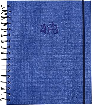 Stock Bureau - EXACOMPTA Agenda De Bureau Semainier Pratic S Spiralé Végétal 14 X 18 Cm Semainier Janvier A Decembre Kraft Brun
