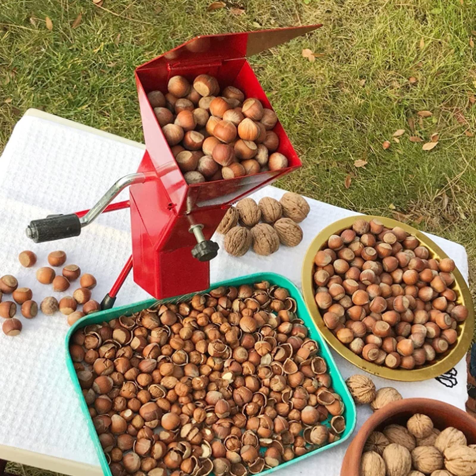 Cascanueces Cascanueces Pecan Cascanueces Multifuncional Cascanueces Cascanueces Manual Rocker Shelling Nut Cracker Color BorgoñaCascanueces De Metal Herramienta for Cascanueces Cascanueces de Nueces