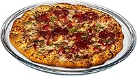 Vista 1 de SIMAX Bandeja de pizza de vidrio para horno: bandeja de pizza de vidrio de borosilicato para horno - Sartenes para pizza de 12.5 pulgadas - Platos