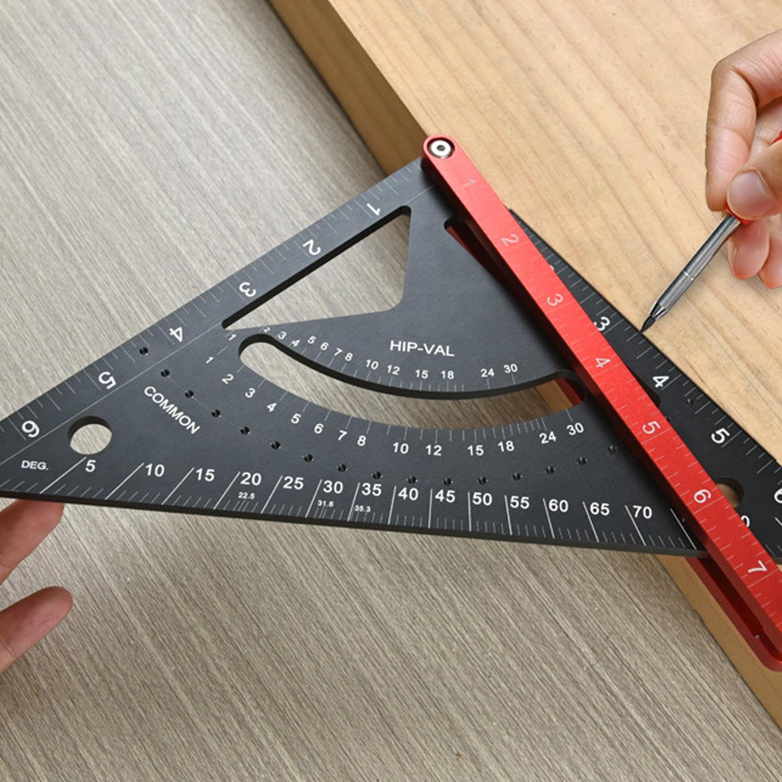 Escuadra Para Carpintero Regla Triangular Medición Ángulos Trazado Encuadre