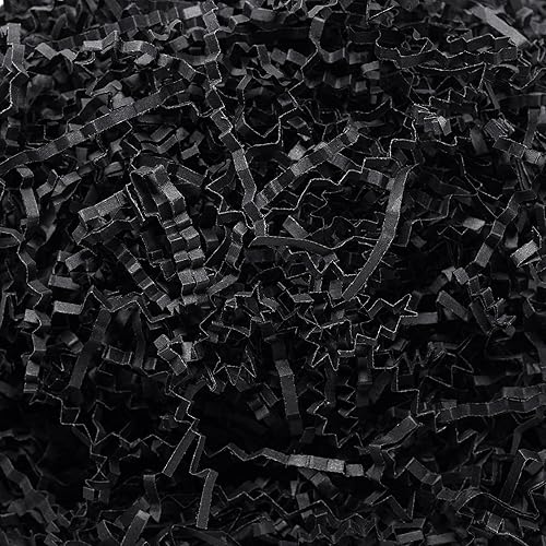 Miniatura 39 de Wowxyz Papel de corte arrugado de 2 libras, papel triturado de color blanco arrugado – Caja de regalo, cesta de relleno de bolsa, relleno de confeti