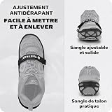 Yaktrax Pro Heavy Duty Traction Hiking Cleats, Durable Rubber Strap & Strong 1.4mm Stainless Steel Coils, Provides Traction In Ice & Snow, Black, Large, EU Shoe Size 44-46 - 7