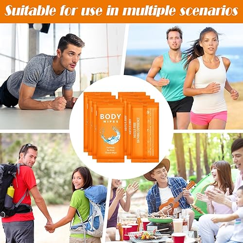 Miniatura 4 de Treela 300 toallitas de cuerpo grande, desodorante a granel, tamaño de viaje, suministros de paquete de cuidado de personas sin hogar, envueltos