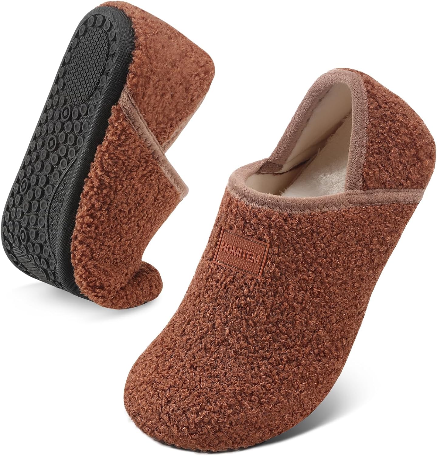 Pantuflas tipo calcetín Homitem para mujer, suaves y cómodas