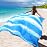 WIWIGO Beach Blanket Waterproof Sandproof Beach Mat 79 X 83/10\'x9\'for 2-8 Adults Quick Drying Outdoor Picnic Mat Beach Accessories for Travel, Camping, Hiking
