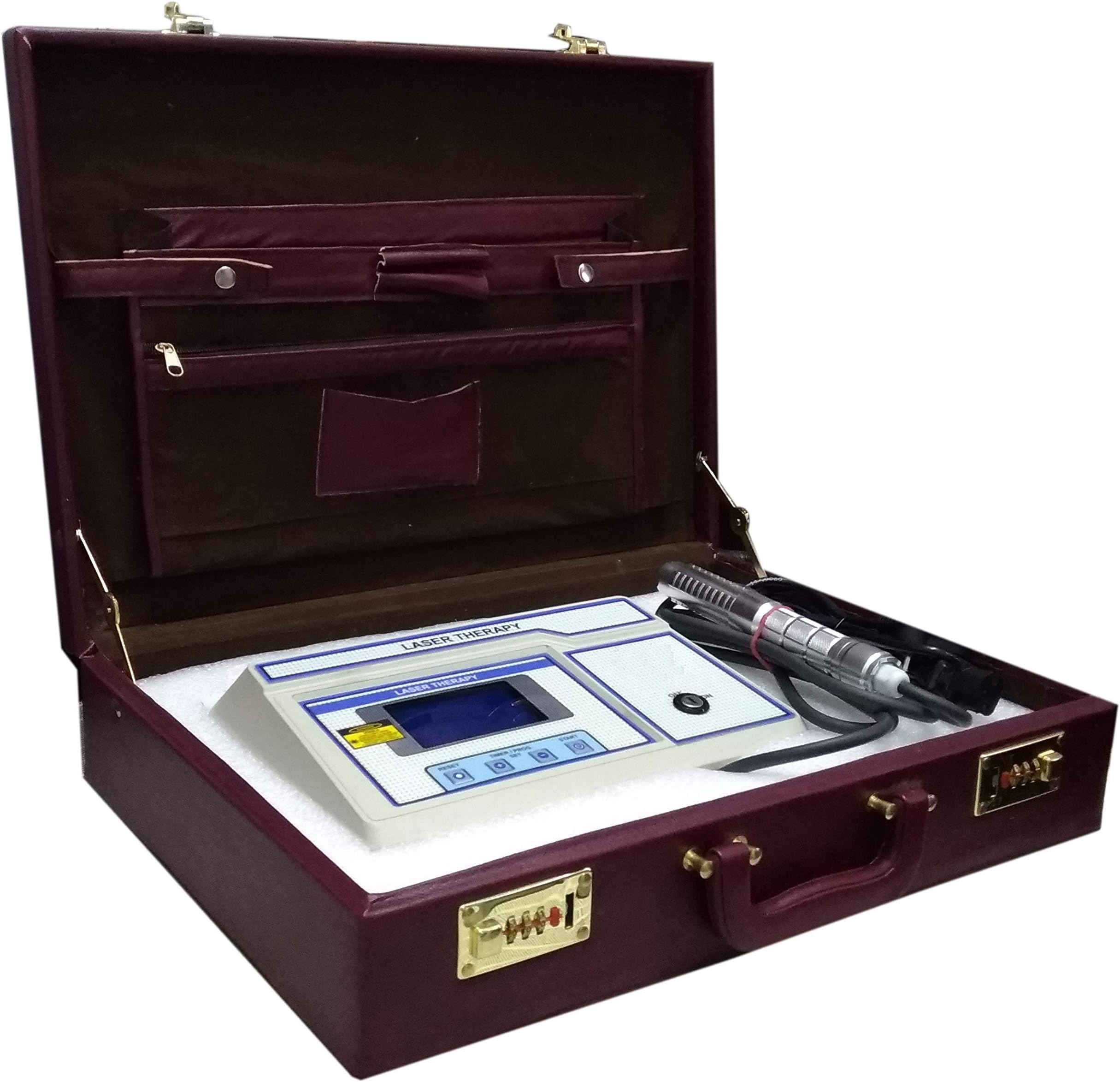 PHYSIOTREX® Physio Solutions White Electro Therapy Laser Therapy Machine For Pain Relief with Deep Effect by Laser 1 Year Warranty