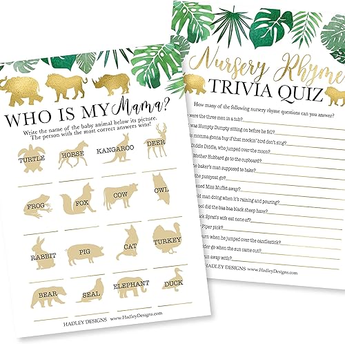 Miniatura 4 de 25 Safari Word Scramble para baby shower, 25 juegos verdaderos o falsos, 25 juegos de animales para bebés, 25 juegos de rimas para guardería, 4