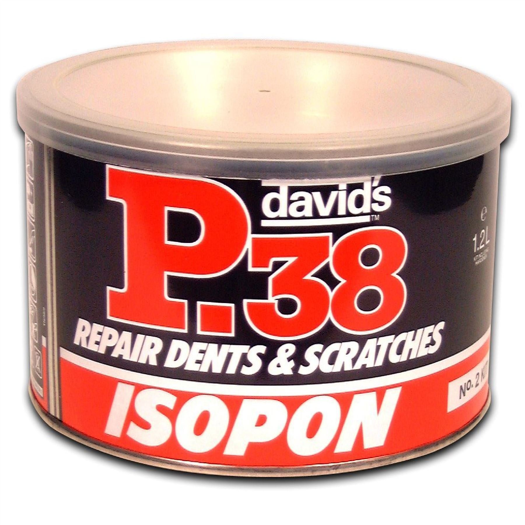 U-POL Isopon Easy Sand Bodyfiller P38 1.2 Litre Repairs Damaged Body Panels On Vehicles Fills Minor Scratches Or Serious Dents Used on Bare Steel And Original Paint