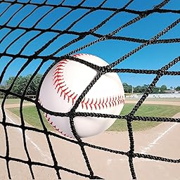野球ネット 硬式・軟式ボール用ネット 野球練習用ネット3m×2m~3m×10m 棒球ネット スポーツネット 投球練習 屋外屋内用 ビーチ用裏庭用 100本の結束バンド&6本バンジーコード&10Mガイロープ 付属