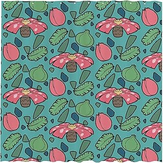 Funnytree Monster Friends Shower Curtain, Anime Bathroom Decor, Waterproof Fabric Durable Easy Care Washable, 72"X72"(Hooks Not Included) SC00461-002
