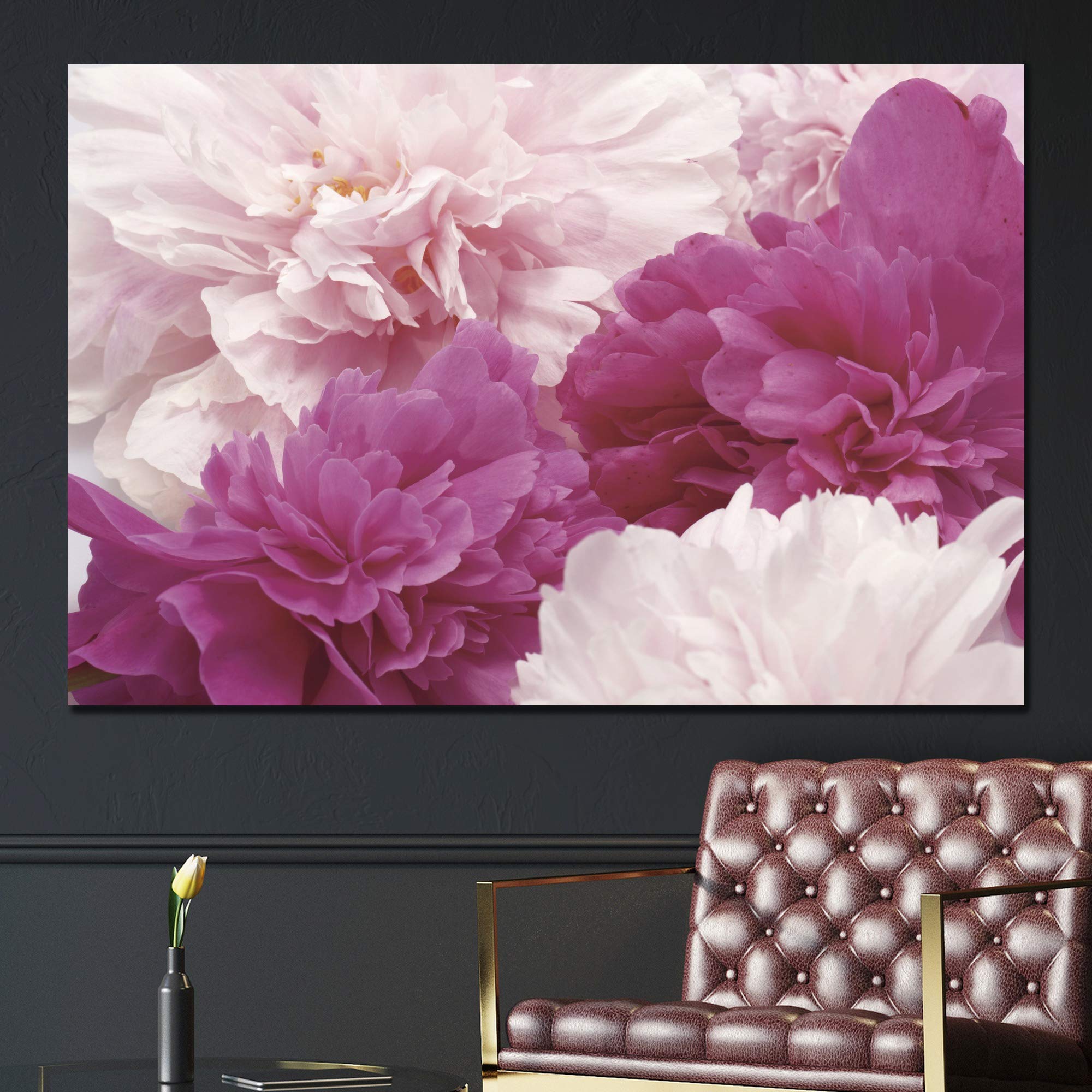 Amazon.com: SIGNWIN Canvas Wall Art Bouquet of Blush Pink, Red and