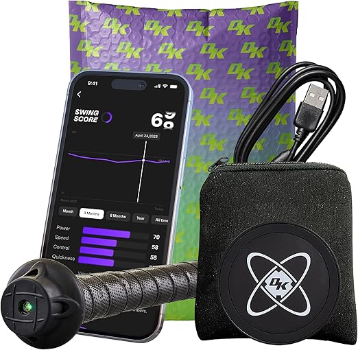 SwingTracker Bat Sensor and Swing Analyzer for Baseball and Softball Ideal for Youth, Teens, and Coaches