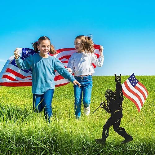 Miniatura 8 de TT & MM Bigfoot - Estacas decorativas de metal para jardín, regalos de pie grande para hombres y mujeres, decoración de estatua de pie grande,