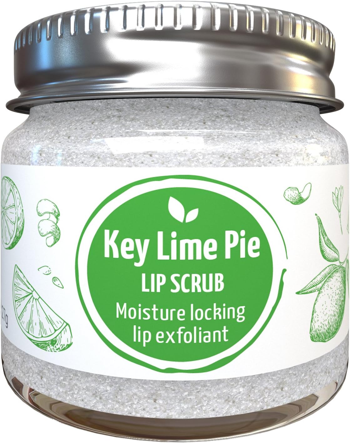 Key Lime Pie Lip Scrub - 100% Natural, Vegan, Eco Friendly - 27g