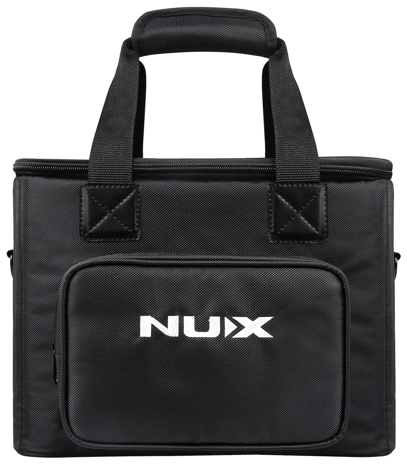 Nu-X Sac de Transport AC-25 | Étui de Transport rembourré pour amplificateur Acoustique avec bandoulière, Double poignée, Poche Avant zippée, Sac de Transport de Protection léger pour Le Transport et
