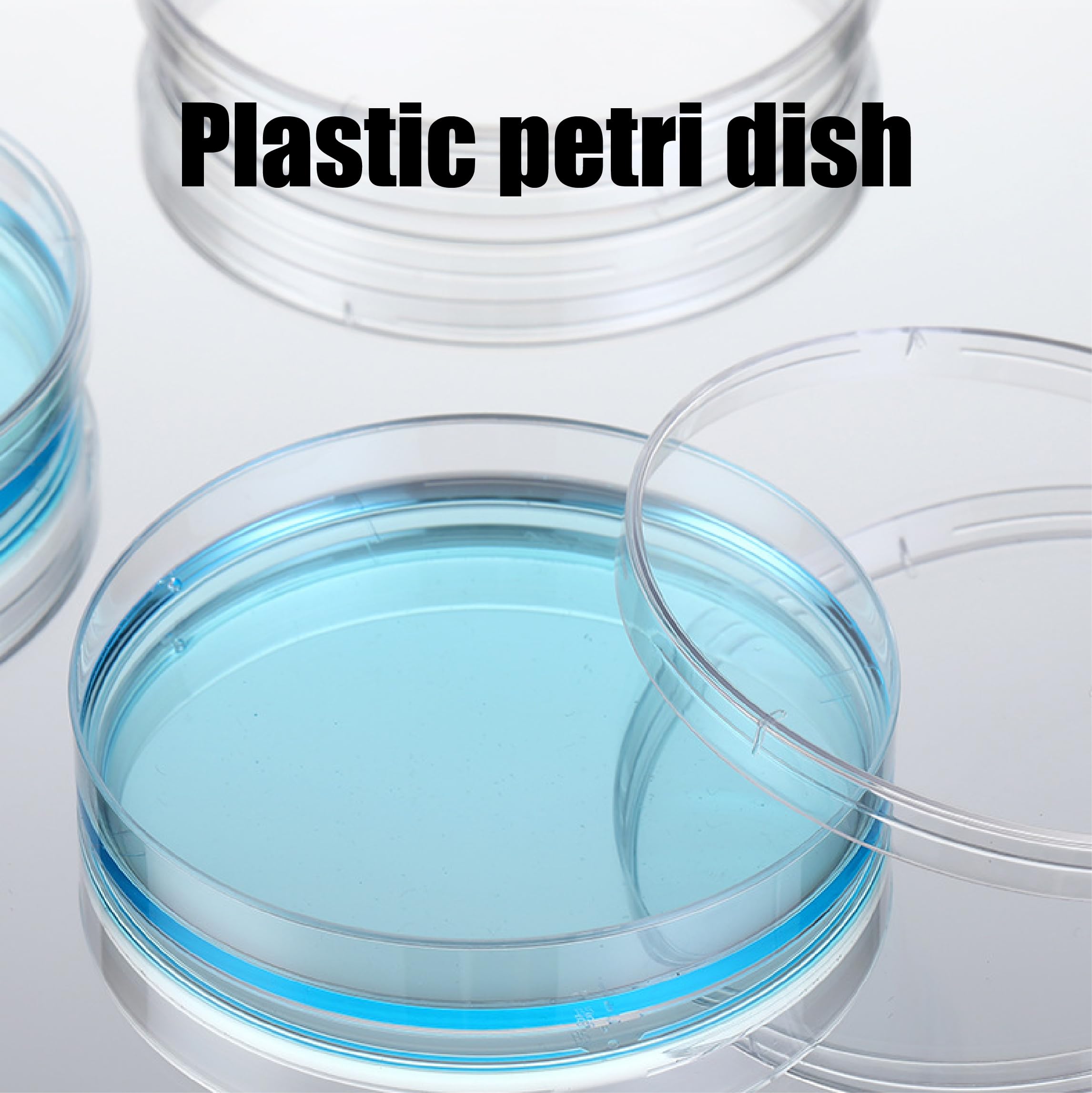 6 Pezzi Piastra di Petri, Piastra di Petri Plastica, Piatti Petri 70mm, Piastre Di Petri In Plastica Sterile con Coperchio, Con 10pzs 1ml Pipette In Plastica, Per Cultura Laboratorio Lievito Batterico