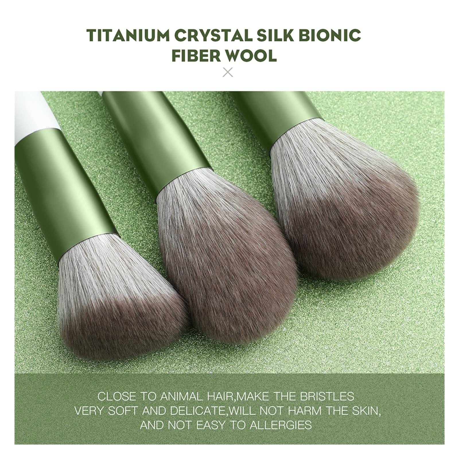 13 PCS Mango de Madera Cepillos de Maquillaje Conjunto de la Serie de Amor Summer Fiber Fiber Cosméticos Cosméticos Beauty Tools Kit (Handle Color : Noir)