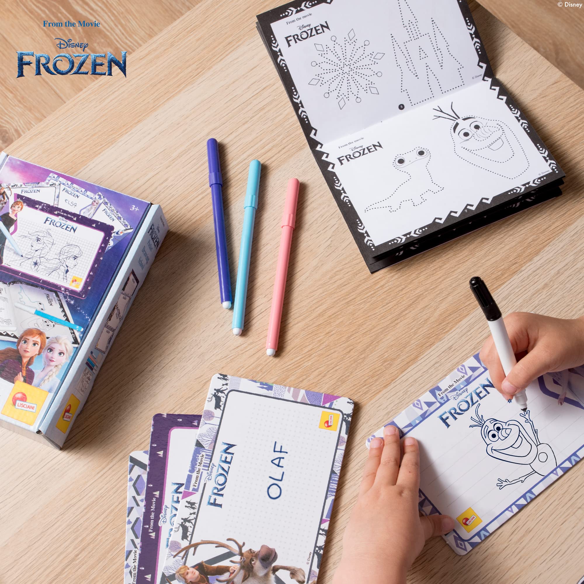 Lisciani - Frozen Pocket Drawing School, Wielobarwny 92192