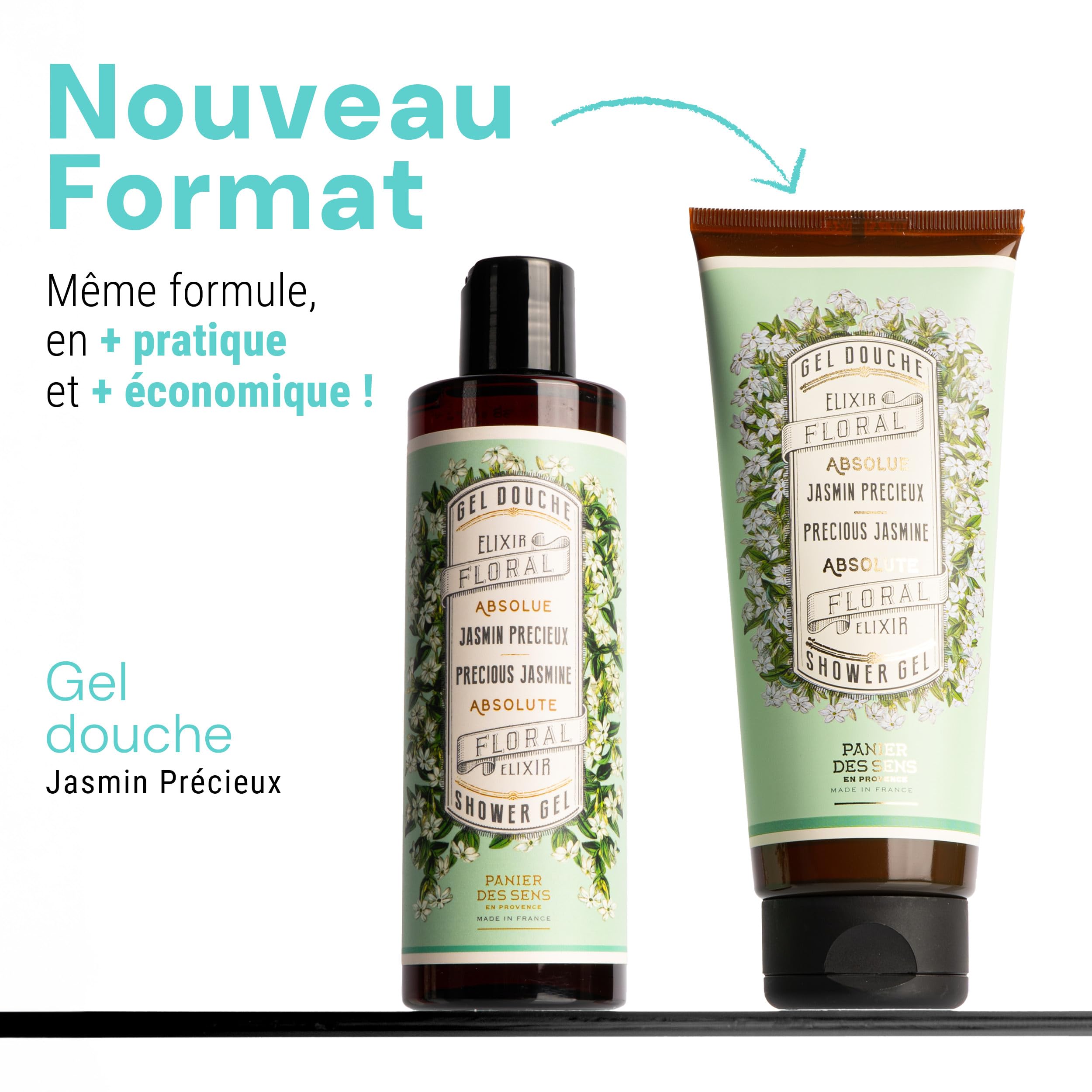 Panier des Sens, Jasmine Shower Gel, Body Wash for Women & Men, With Olive Oil - Image 2