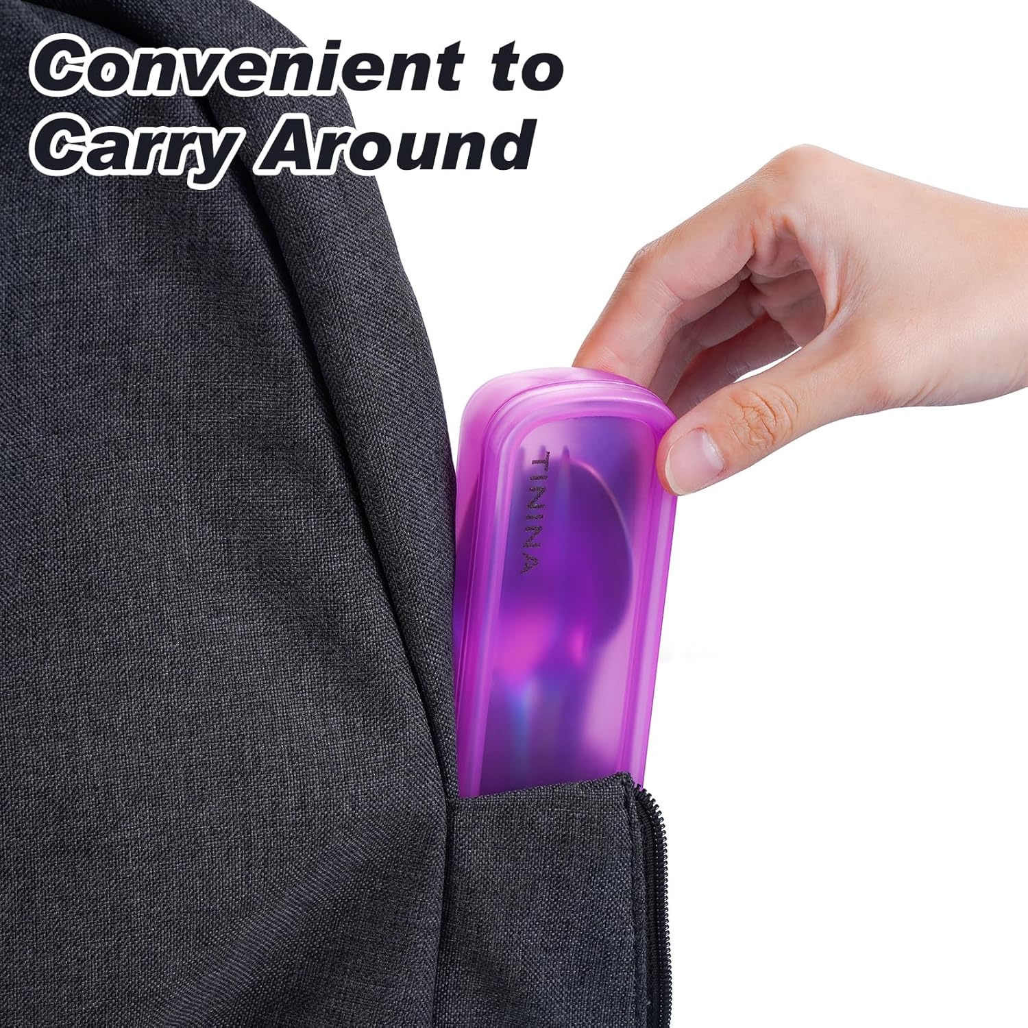 Travel Utensils with Case, 4-Piece Stainless Steel Portable Cutlery Set, Reinforced Case with Buckle Design, Lunch Box for Camping Work School, Include Fork Spoon Knife, Dishwasher Safe, Rainbow - Image 6