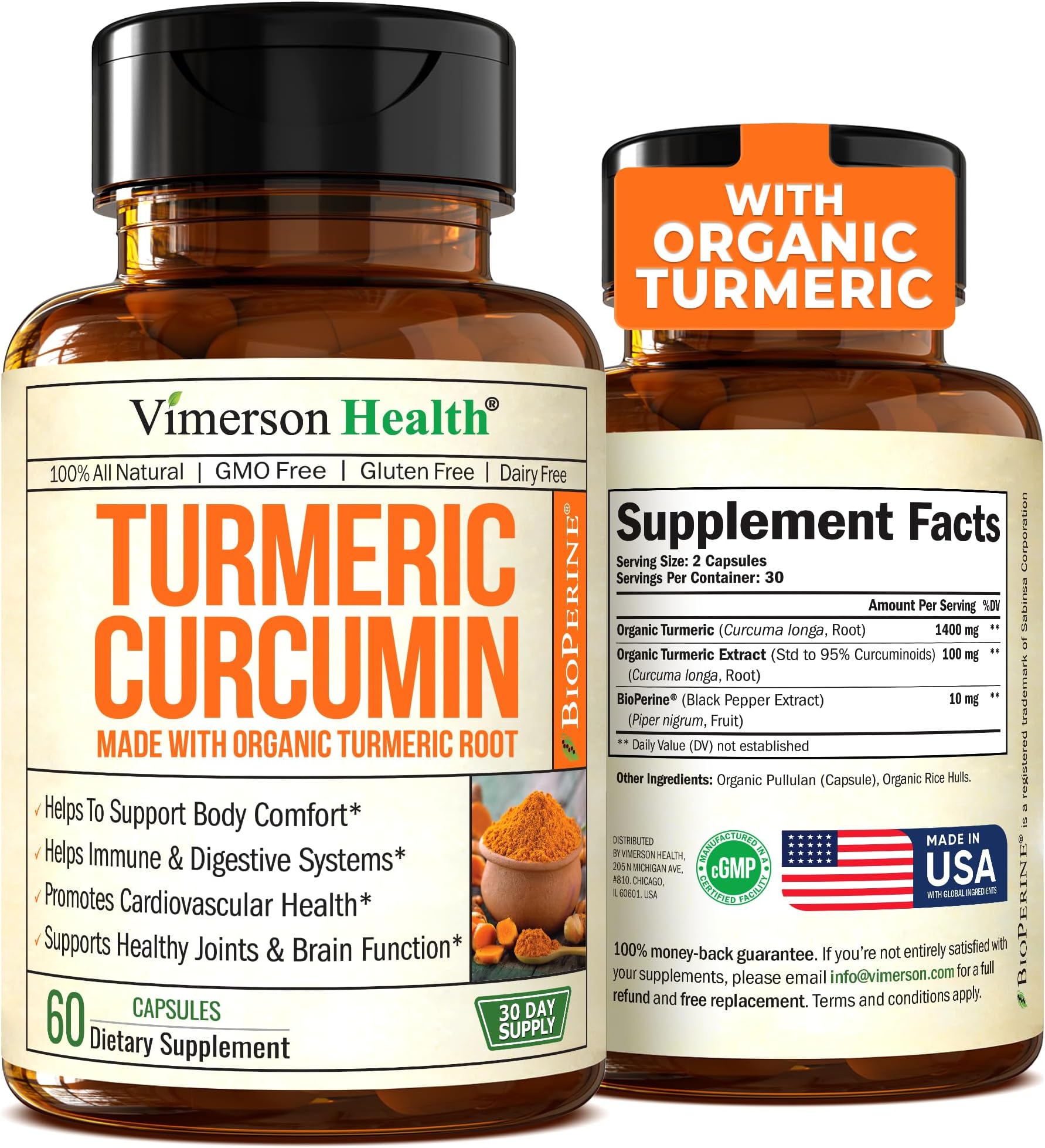 QUN Turmeric Curcumin Complex Ultra High Absorption with