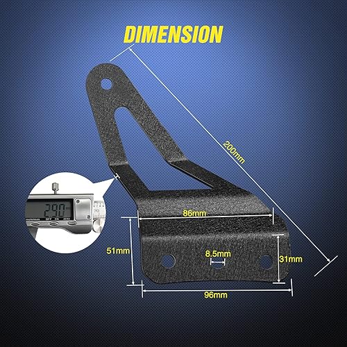 Miniatura 2 de Nilight 2 soportes de barra de luz LED curvados de 52 pulgadas en la cabina superior del techo del parabrisas para Chevy Silverado Suburban